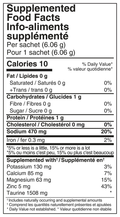 Supplemented Food Facts for Baseline Edge, Berry Maple #49703803158775