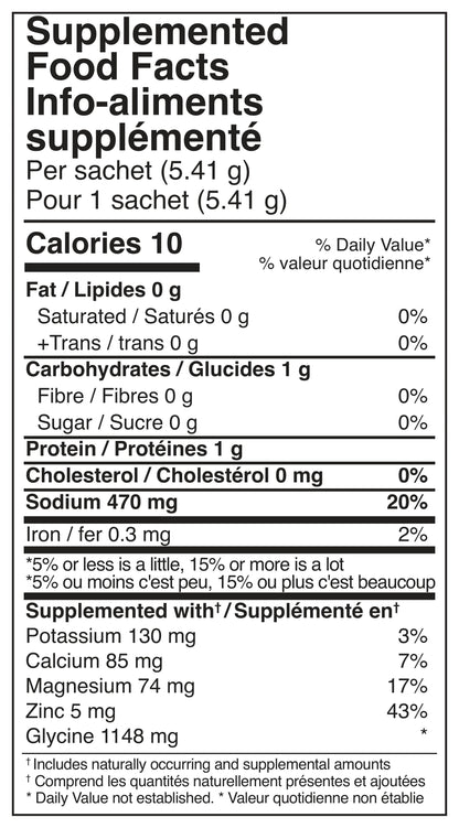 Supplemented Food Facts for Baseline Flow, Berry Maple #49703801651447